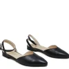 Ballerine | Made in Italy Ballerine in Pelle con cinturino alla caviglia "SOFIA" - Nero