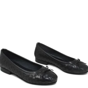 Ballerine | Personal Ballerine in Pelle Intrecciata "ETOILE" - Nero