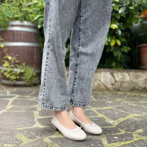 Ballerine | Personal Ballerine in Pelle Intrecciata "ETOILE" - Beige