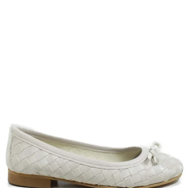 Ballerine | Personal Ballerine in Pelle Intrecciata "ETOILE" - Beige