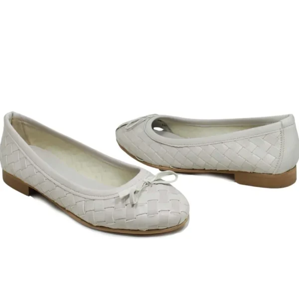 Ballerine | Personal Ballerine in Pelle Intrecciata "ETOILE" - Beige