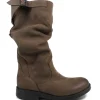 Stivali Invernali | Bikers Invernali | In Time Biker Boots Metà Polpaccio "BK/M" - Nabuk Marrone TestadiMoro