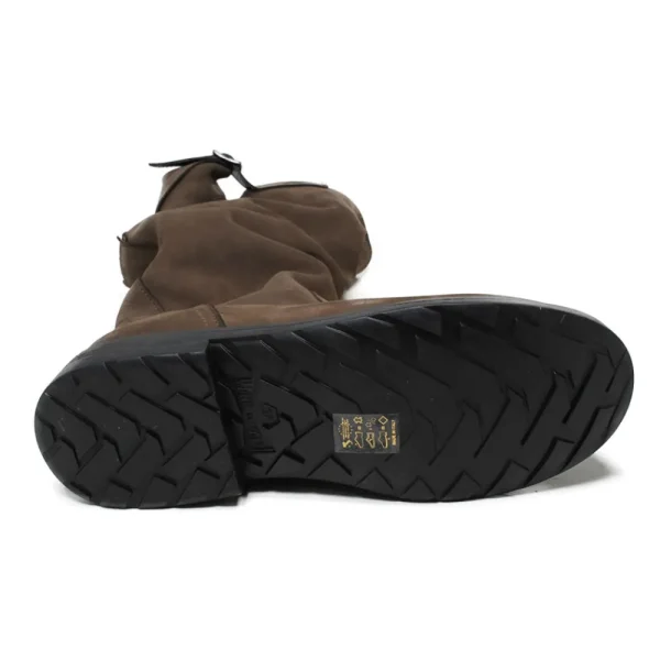 Stivali Invernali | Bikers Invernali | In Time Biker Boots Metà Polpaccio "BK/M" - Nabuk Marrone TestadiMoro