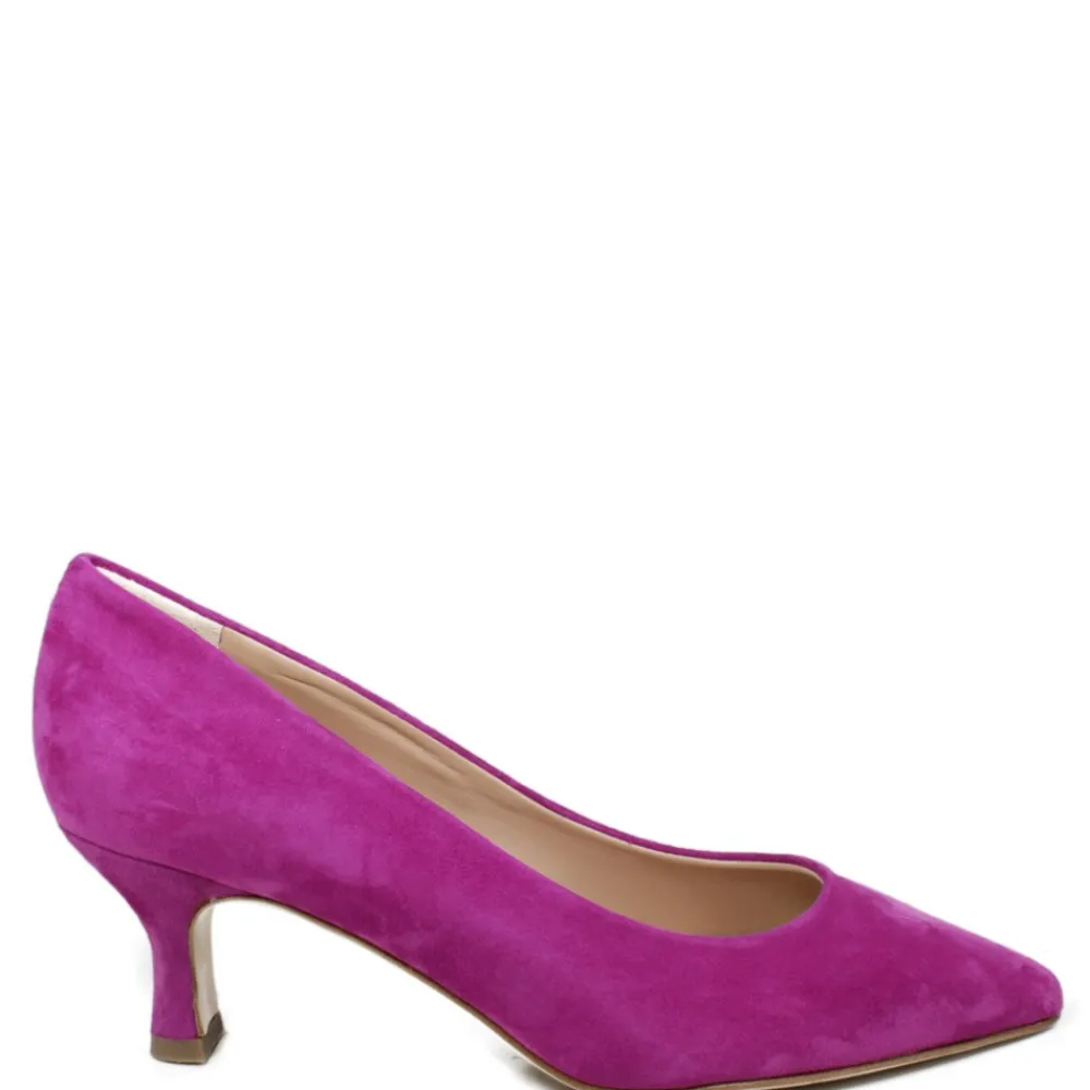 decollete_con_tacco_a_roc_2.webp Scarpe Con Tacco | Made in Italy Decollete con Tacco a Rocchetto Medio "V60" - Camoscio Fucsia