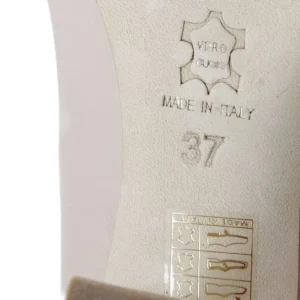 Scarpe Con Tacco | Made in Italy Decollete con Tacco a Rocchetto 8cm "V50" - Nappa Nude