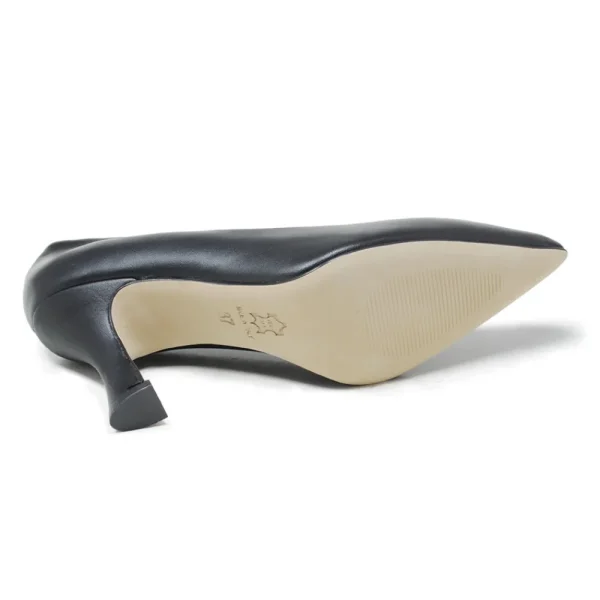 Scarpe Con Tacco | Made in Italy Decollete con Tacco a Rocchetto 8cm "V50" - Nappa Nero