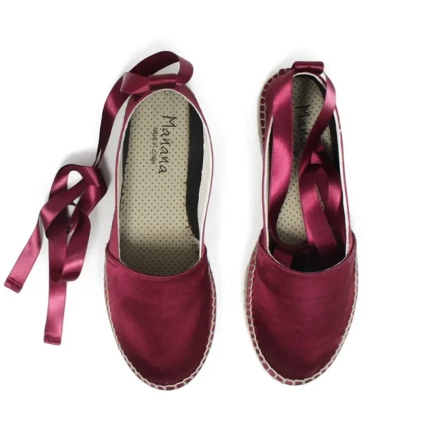 Espadrillas | Mañana Espadrillas Basse in Raso Da Donna "151" - Bordeaux