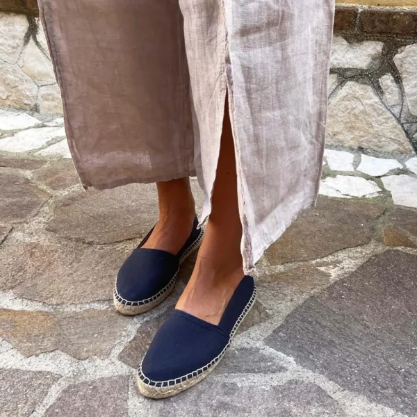 Espadrillas | Mañana Espadrillas Basse in Tela Unisex  "110" - Blu