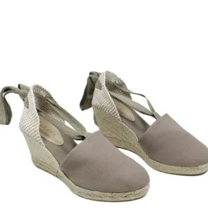 Espadrillas | Sandali Con Zeppa | Mañana Espadrillas con Zeppa Alta e Laccio alla caviglia "701" - Taupe