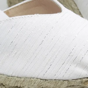 Espadrillas | Sandali Con Zeppa | Mañana Espadrillas con Zeppa Alta e Cinturino alla caviglia "713" - Bianco