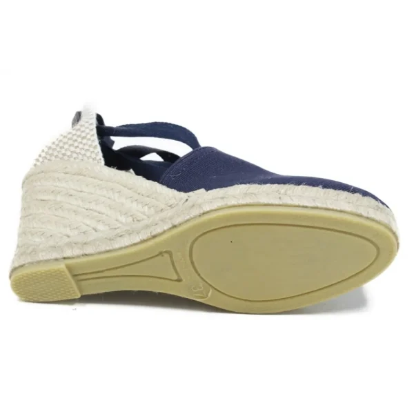 Espadrillas | Sandali Con Zeppa | Mañana Espadrillas con Zeppa Alta e Laccio alla caviglia "701" - Blu