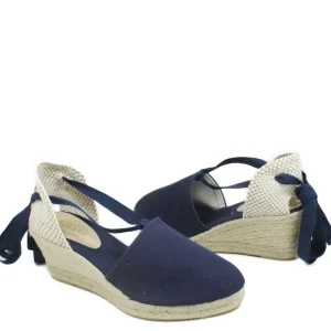 Espadrillas | Sandali Con Zeppa | Mañana Espadrillas con Zeppa Media e Laccio alla caviglia "501" - Blu
