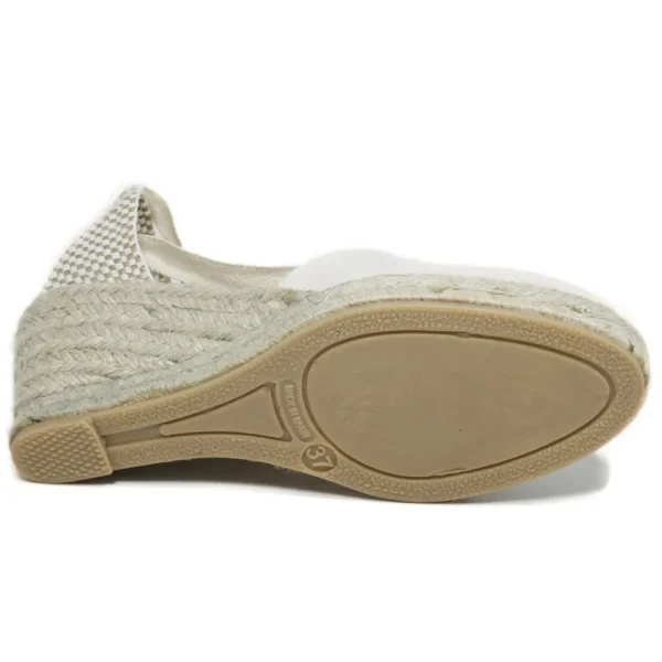 Espadrillas | Sandali Con Zeppa | Mañana Espadrillas con Zeppa Media e Laccio alla caviglia "501" - Beige