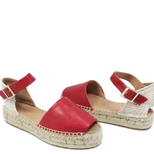 Espadrillas | Mañana Espadrillas Platform Spuntate con Cinturino Da Donna "172" - Rosso