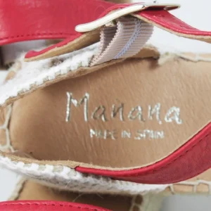 Espadrillas | Mañana Espadrillas Platform Spuntate con Cinturino Da Donna "172" - Rosso