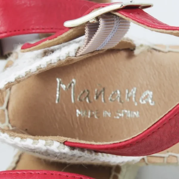 Espadrillas | Mañana Espadrillas Platform Spuntate con Cinturino Da Donna "172" - Rosso