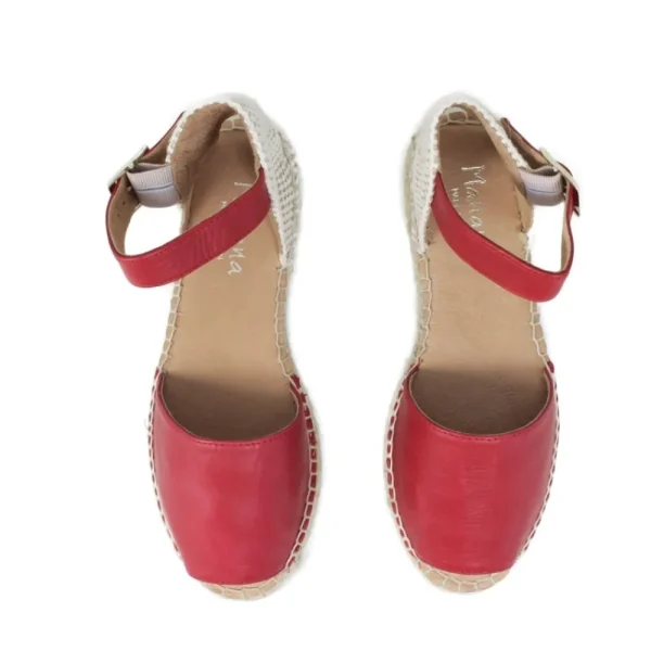 Espadrillas | Mañana Espadrillas Platform Spuntate con Cinturino Da Donna "172" - Rosso