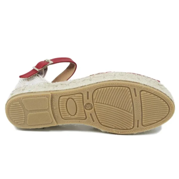 Espadrillas | Mañana Espadrillas Platform Spuntate con Cinturino Da Donna "172" - Rosso