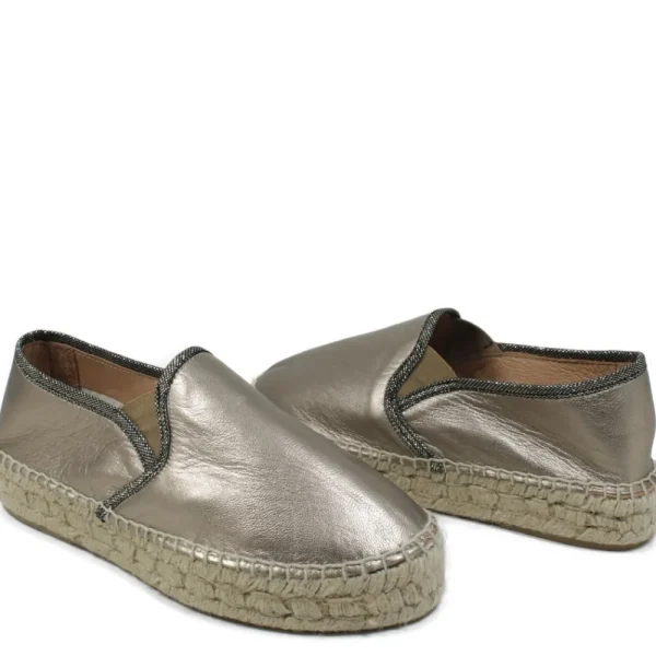 Espadrillas | Mañana Espadrillas Slip on Platform Da Donna "212" - Laminato Bronzo LaminatoBronzo