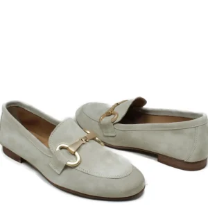 Stringate & Mocassini | In Time Mocassini da Donna in camoscio con morsetto "MADAME" - Beige