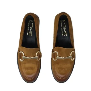 Stringate & Mocassini | In Time Mocassini da Donna in camoscio con morsetto "MADAME" - Cuoio