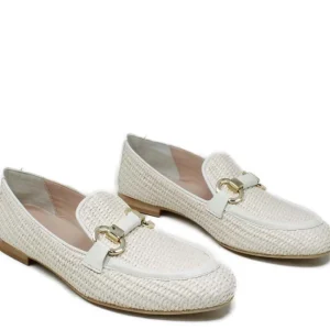 Stringate & Mocassini | Personal Mocassini da Donna in Rafia e Nappa "JANE" - Beige