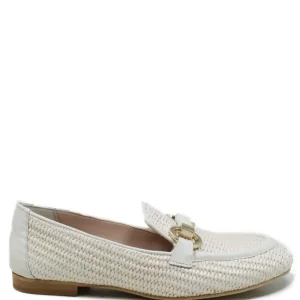 Stringate & Mocassini | Personal Mocassini da Donna in Rafia e Nappa "JANE" - Beige