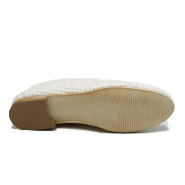 Stringate & Mocassini | Personal Mocassini da Donna in Rafia e Nappa "JANE" - Beige