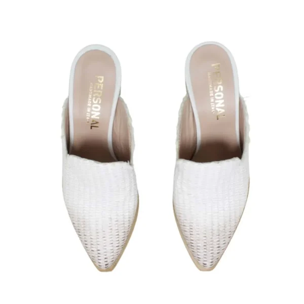 Sabot | Scarpe Con Tacco | Personal Sabot Texani con Tacco Alto "DEBRA" - Rafia Beige