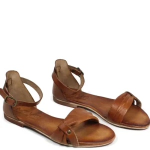 Sandali Bassi | In Time Sandali Bassi Flat in Pelle "Luna" - Cuoio