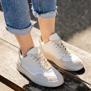 Sneakers | Personal Sneakers in pelle da donna "ARIS" - /Laminato Platino Bianco