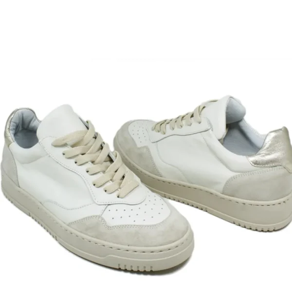 Sneakers | Personal Sneakers in pelle da donna "ARIS" - /Laminato Platino Bianco