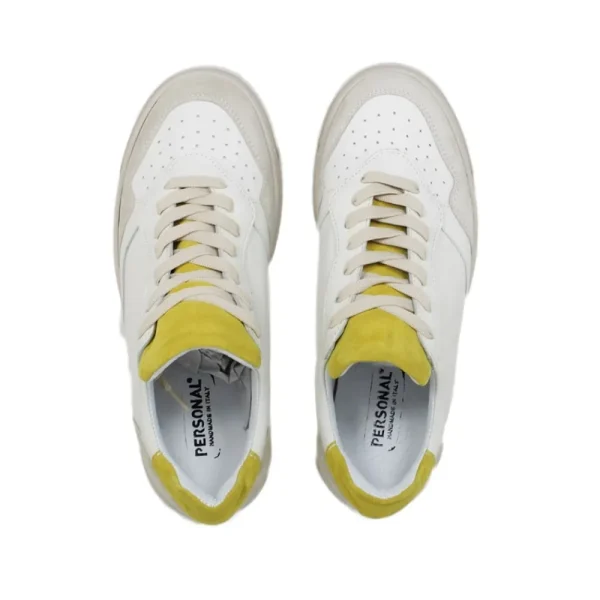 Sneakers | Personal Sneakers in pelle da donna "ARIS" - /Giallo Ocra Bianco