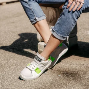 Sneakers | Personal Sneakers traforate da donna "AXEL" - /Giallo Fluo Bianco