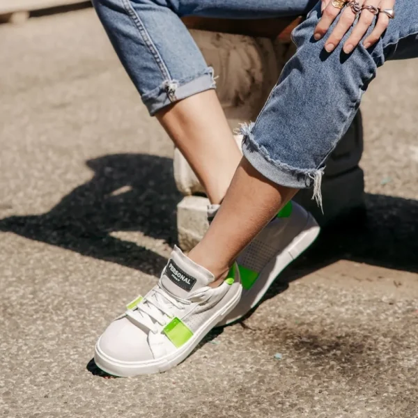 Sneakers | Personal Sneakers traforate da donna "AXEL" - /Giallo Fluo Bianco