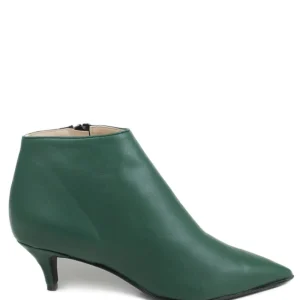 Stivali Con Tacco | Tronchetti | Made in Italy Stivaletti Ankle Boots con tacchetto "155" - Nappa Verde