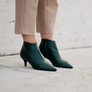 Stivali Con Tacco | Tronchetti | Made in Italy Stivaletti Ankle Boots con tacchetto "155" - Nappa Verde