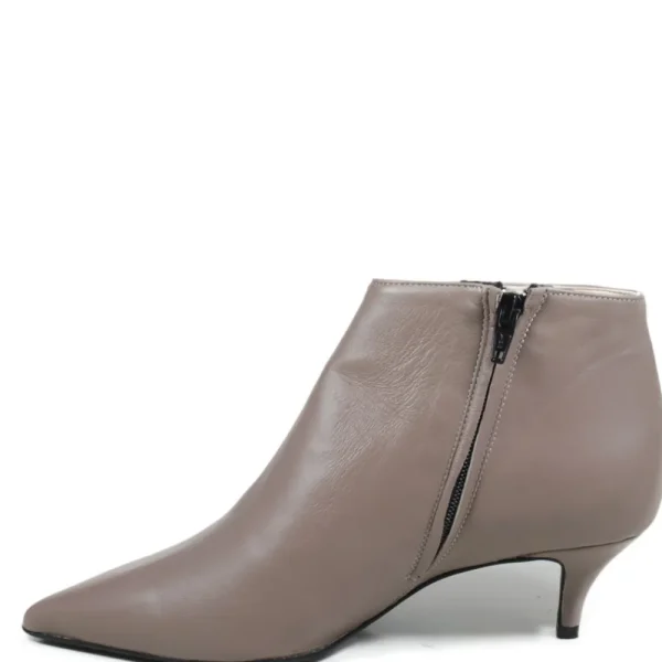 Stivali Con Tacco | Tronchetti | Made in Italy Stivaletti Ankle Boots con tacchetto "155" - Nappa Taupe
