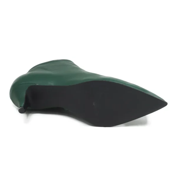 Stivali Con Tacco | Tronchetti | Made in Italy Stivaletti Ankle Boots con tacchetto "155" - Nappa Verde