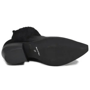 Tronchetti | Stivali Texani | Personal Stivaletti Ankle Boots Texani con Elastico  "WISE" - Camoscio Nero