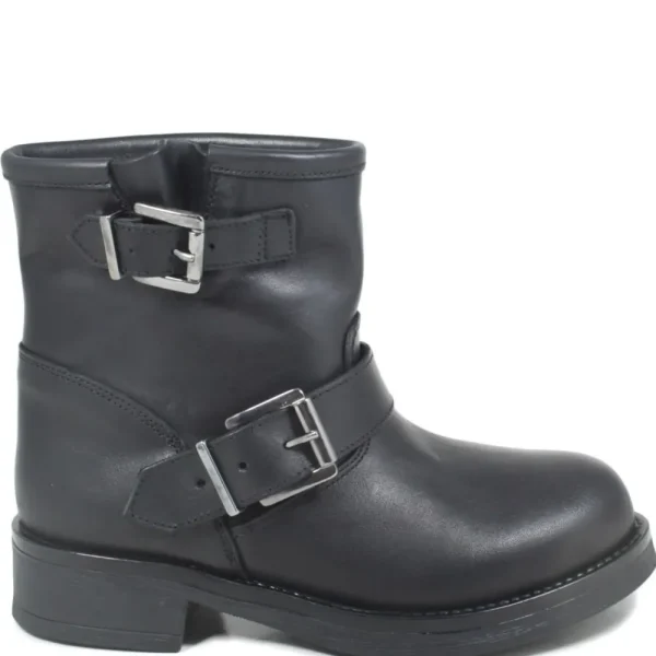Stivali Invernali | Bikers Invernali | Personal Stivaletti Biker Boots Bassi "5000" - Nero