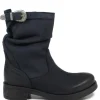 Stivali Invernali | Bikers Invernali | In Time Stivaletti Biker Boots Bassi "NOA/B" - Nabuk Notte Blu