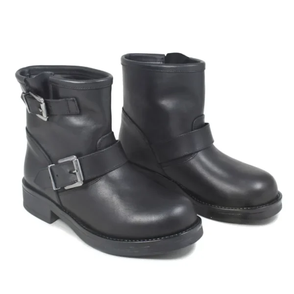 Stivali Invernali | Bikers Invernali | Personal Stivaletti Biker Boots Bassi "5000" - Nero