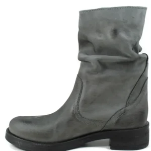 Bikers Invernali | Stivali Invernali | In Time Stivaletti Biker Boots Bassi "NOA/B" - Nabuk Grigio