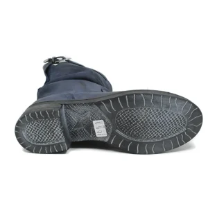 Stivali Invernali | Bikers Invernali | In Time Stivaletti Biker Boots Bassi "NOA/B" - Nabuk Blu
