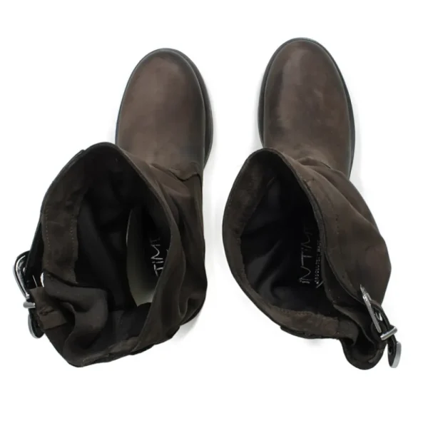 Stivali Invernali | Bikers Invernali | In Time Stivaletti Biker Boots Bassi "NOA/B" - Nabuk Testa di Moro TestadiMoro