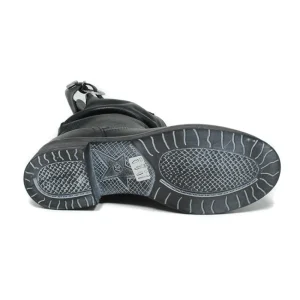 Stivali Invernali | Bikers Invernali | In Time Stivaletti Biker Boots Bassi "NOA/B" - Pelle Nero