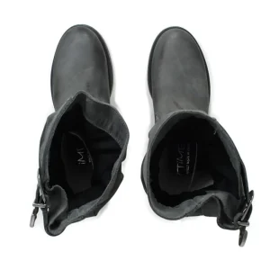 Bikers Invernali | Stivali Invernali | In Time Stivaletti Biker Boots Bassi "NOA/B" - Nabuk Grigio