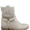 Stivali Estivi | Bikers Estivi | Personal Stivaletti Biker Traforati con Cavigliera "Clode" - Taupe