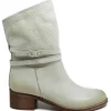 Stivali Estivi | Bikers Estivi | Personal Stivaletti Biker Traforati con Cinturino "CORINNE" - Taupe